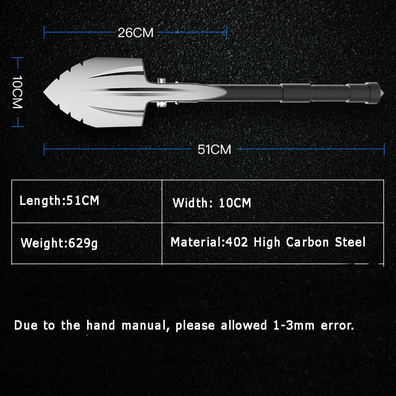 Compact Folding Military Shovel for Outdoor Use