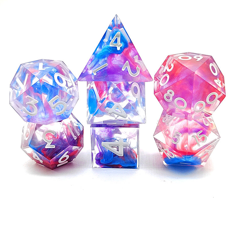 New Sharp Corner Resin Dice with Rotating Dragon Eye