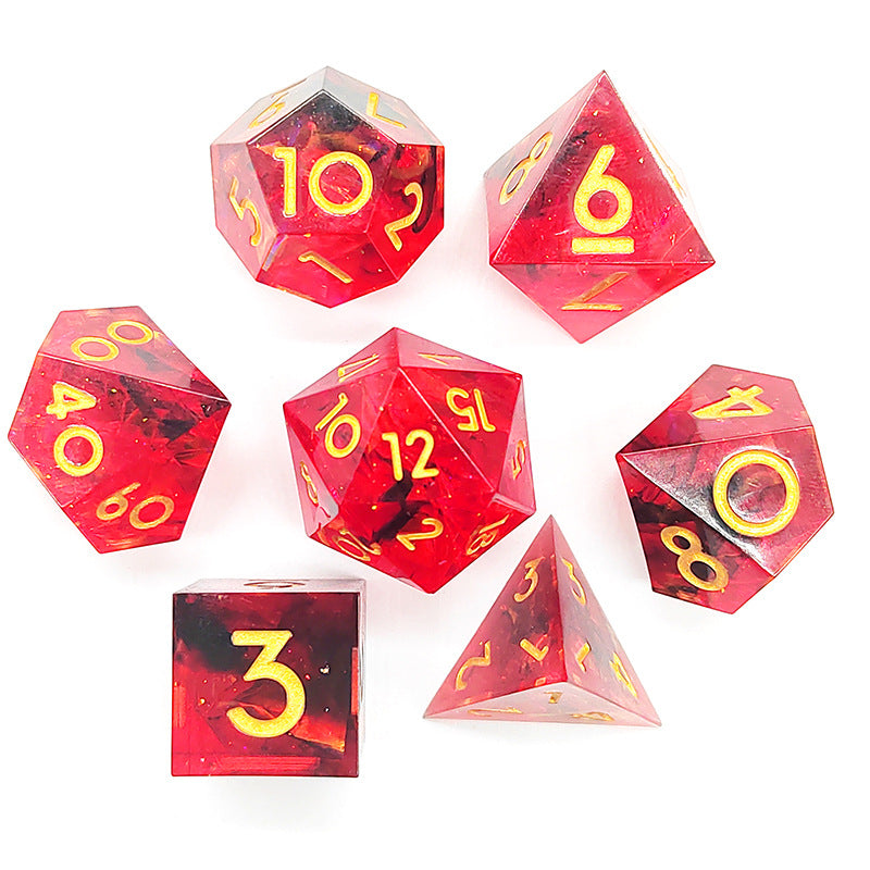 New Sharp Corner Resin Dice with Rotating Dragon Eye