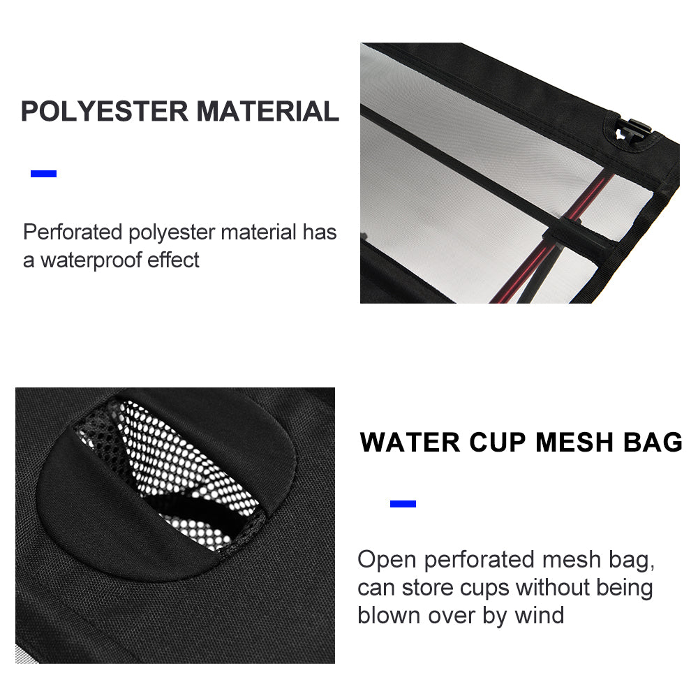 Portable Foldable Outdoor Table with Thick Double Cup