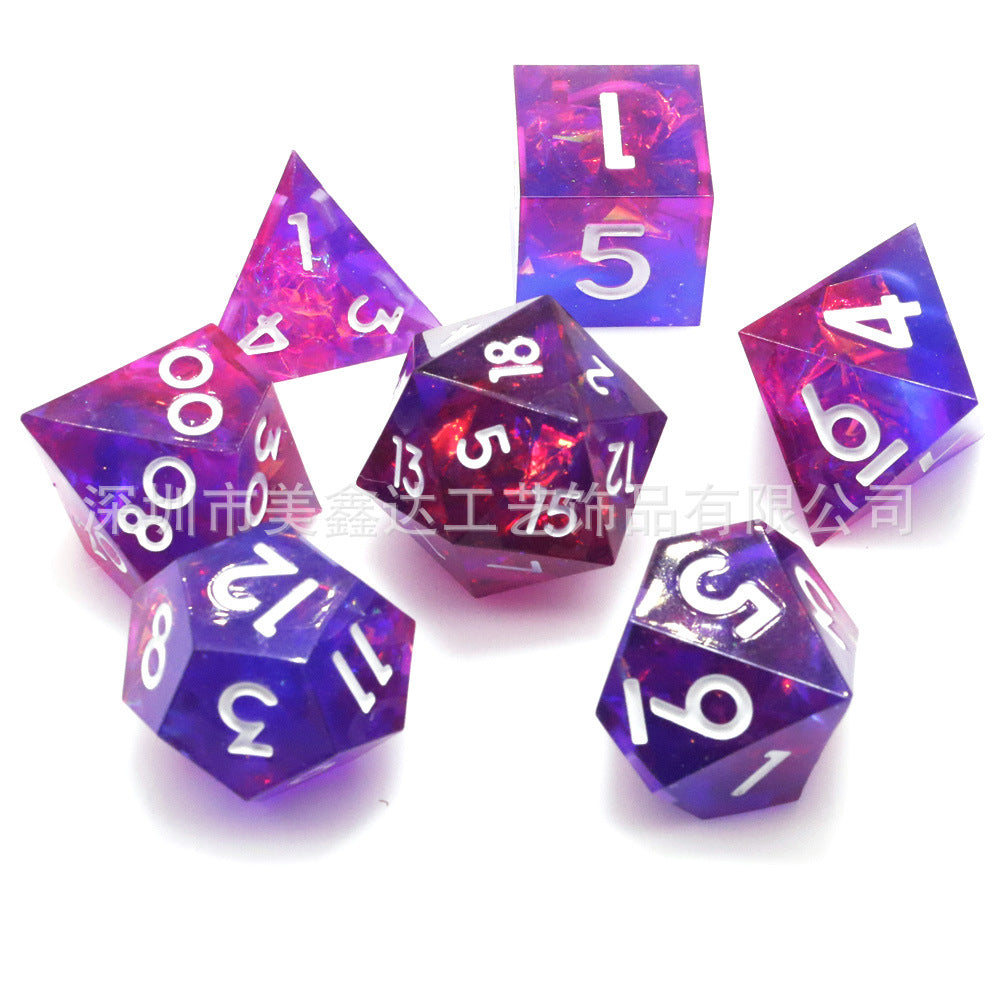 New Sharp Corner Resin Dice with Rotating Dragon Eye