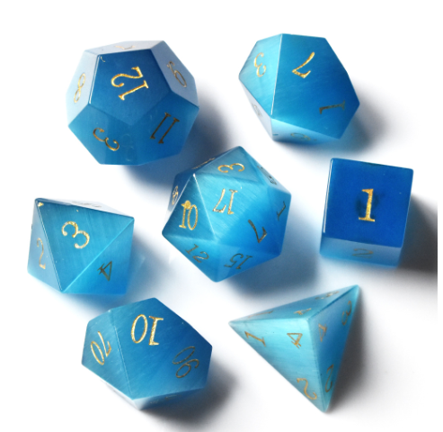 Dungeons & Dragons Gem Dice Set for Tabletop Games