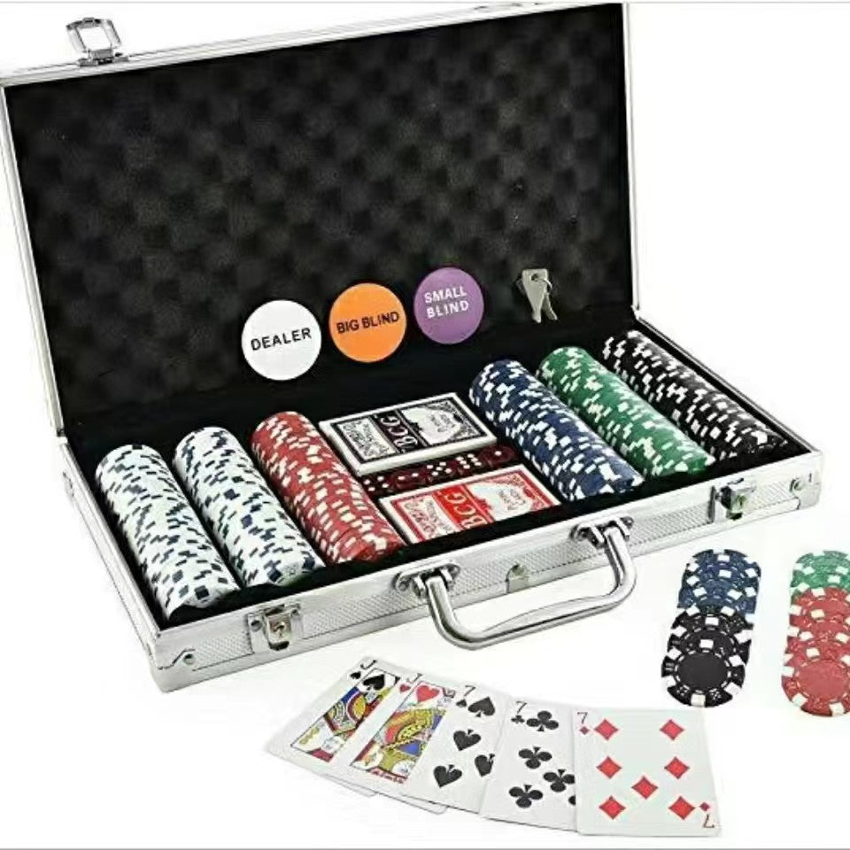 300 Chip Aluminum Case Set for Poker and Baccarat