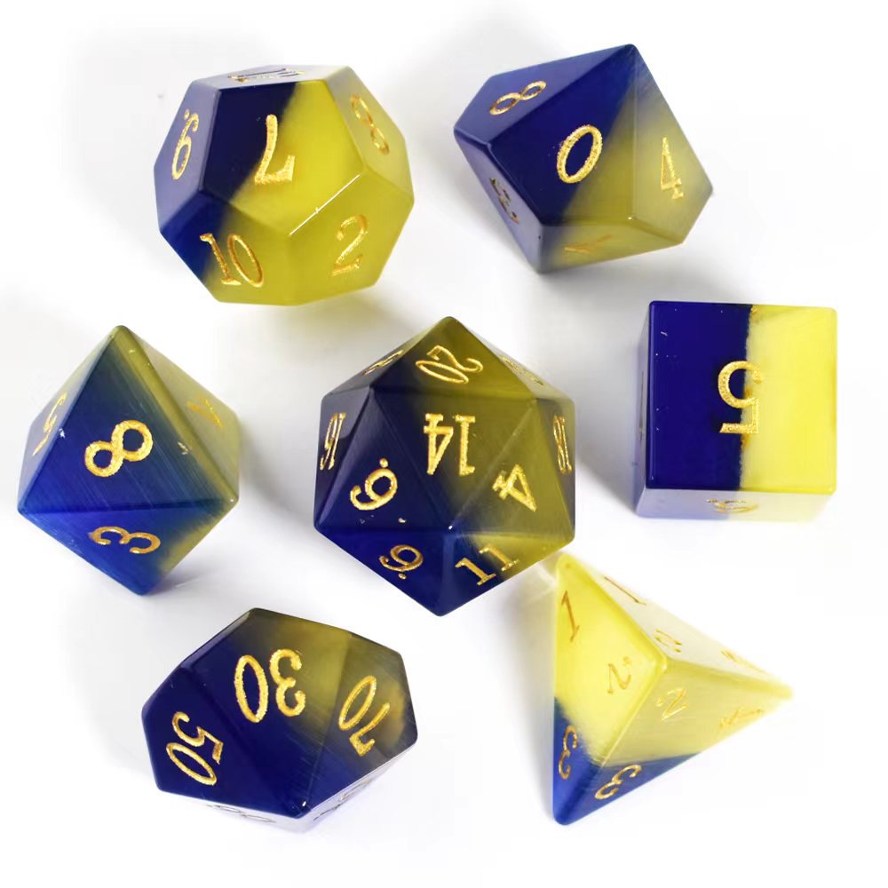 Dungeons & Dragons Gem Dice Set for Tabletop Games