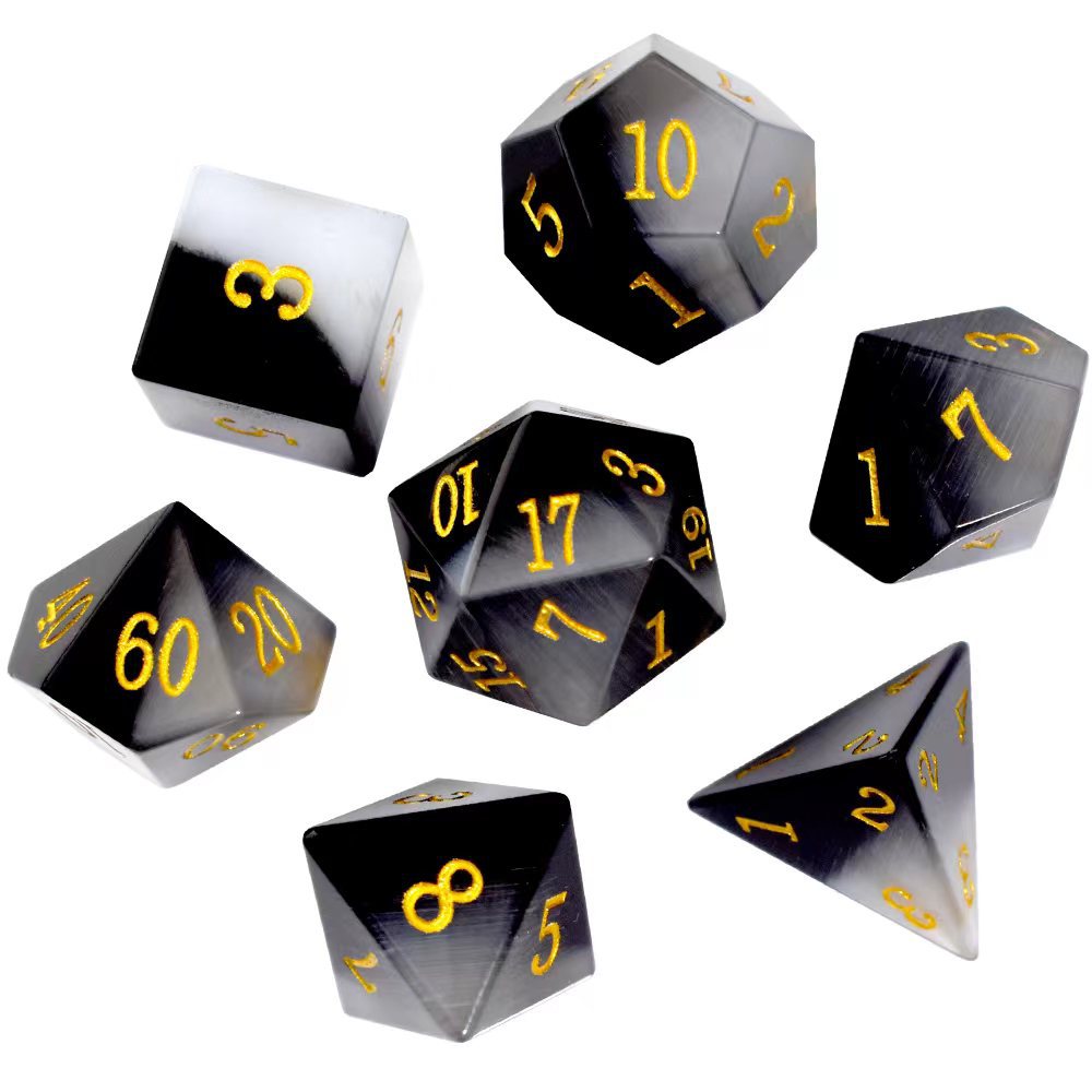 Dungeons & Dragons Gem Dice Set for Tabletop Games