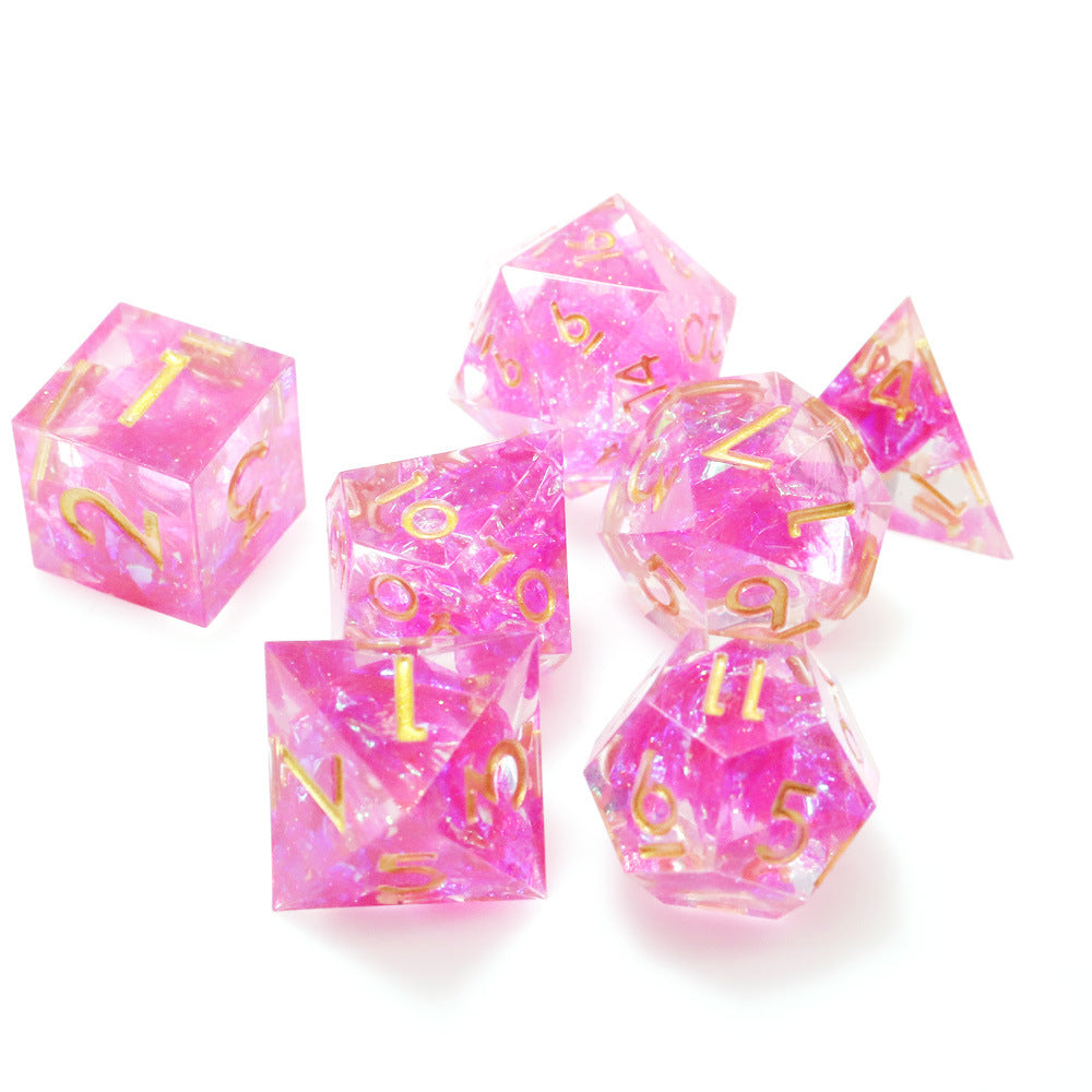 New Sharp Corner Resin Dice with Rotating Dragon Eye