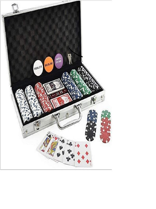300 Chip Aluminum Case Set for Poker and Baccarat
